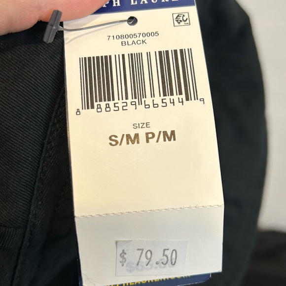 Polo Ralph Lauren Unisex's White Pony Allover Bucket Hat Black - Picture 4 of 5